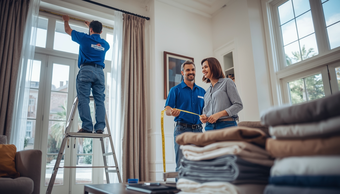 Professional curtain installation service